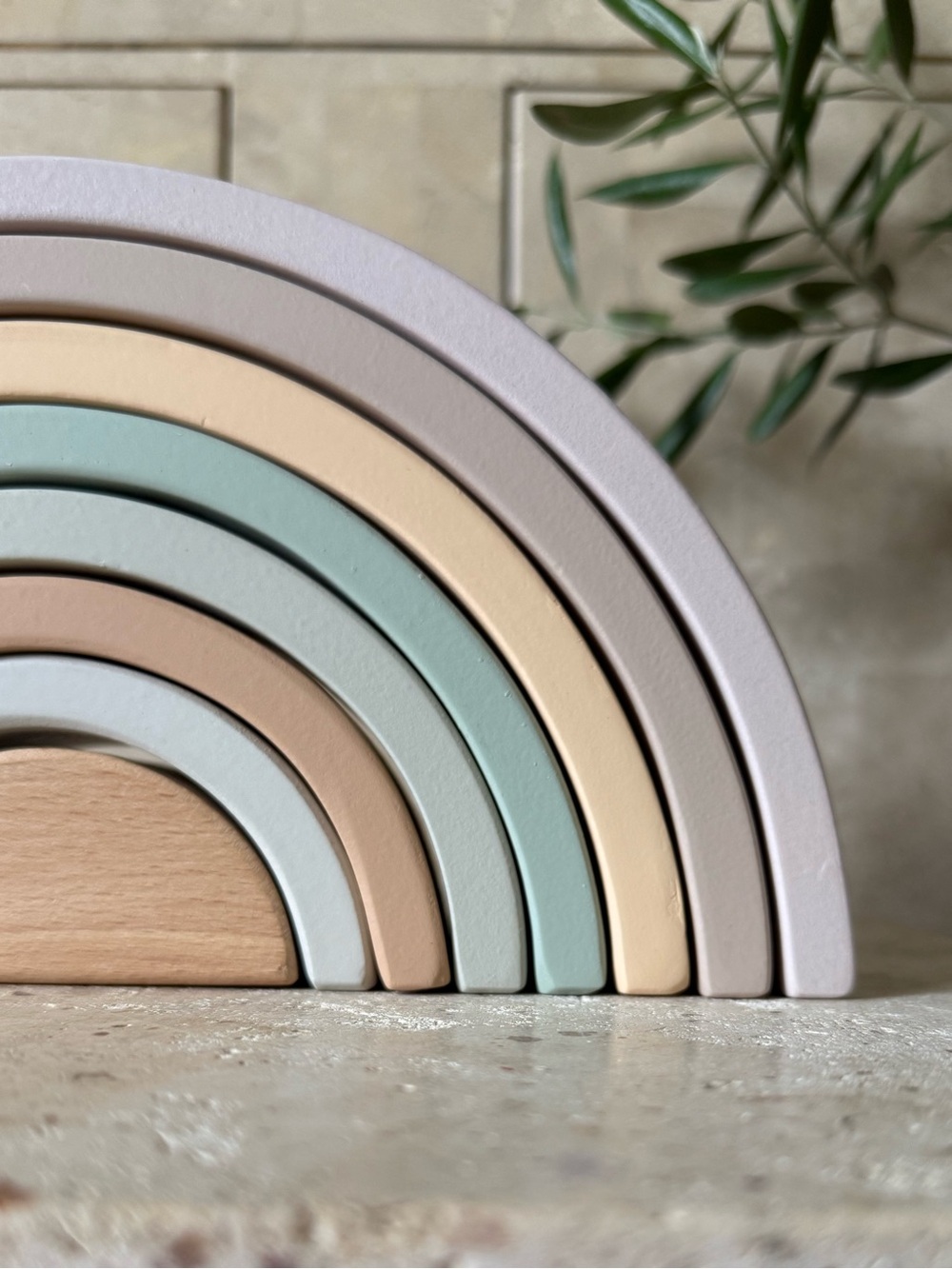 JUMINI | wooden rainbow stacker toy